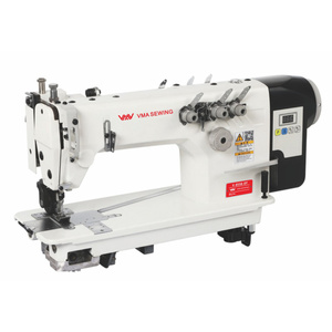 V-8558DT Top & bottom feed direct drive double needle chain stitch machine